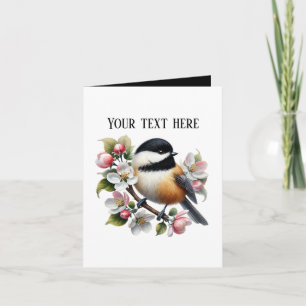 Cute Chickadee bird lovers  Card