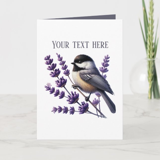 Cute Chickadee bird lovers  Card (Front)