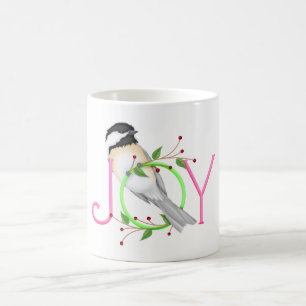 Cute Chickadee "Joy" Coffee Mug