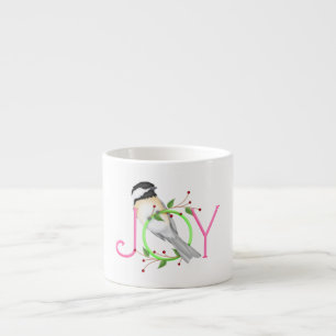 Cute Chickadee "Joy" Espresso Cup
