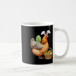 Cute Chicken And Bunny Ears Easter Egg Easter Day  Coffee Mug