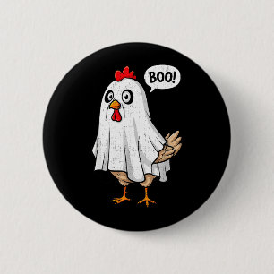 Cute Chicken Boo Funny Halloween Costume Men Women 6 Cm Round Badge