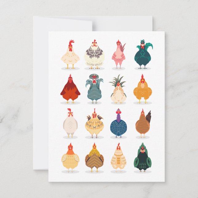 Cute Chicken Card (Front)