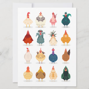 Cute Chicken Card