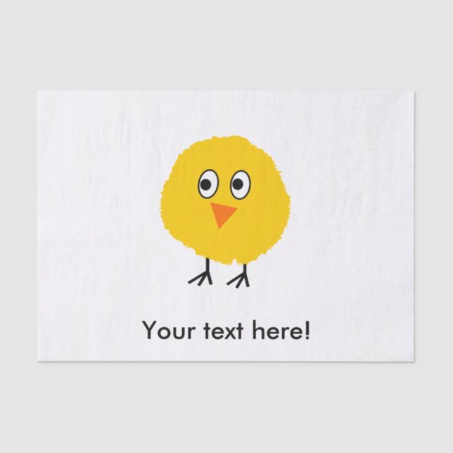 Cute chicken cartoon tissue paper (Front)