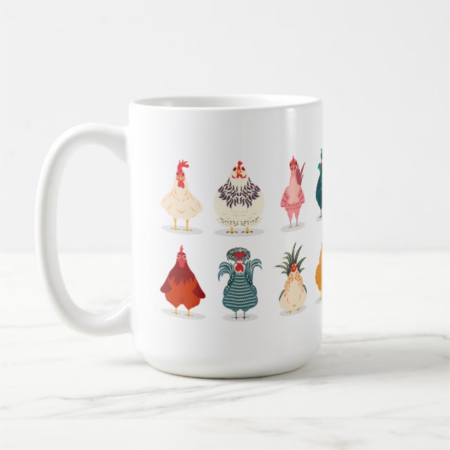 Cute Chicken Coffee Mug (Left)