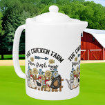 cute chicken farm Country<br><div class="desc">cute chicken farm Country teapot</div>