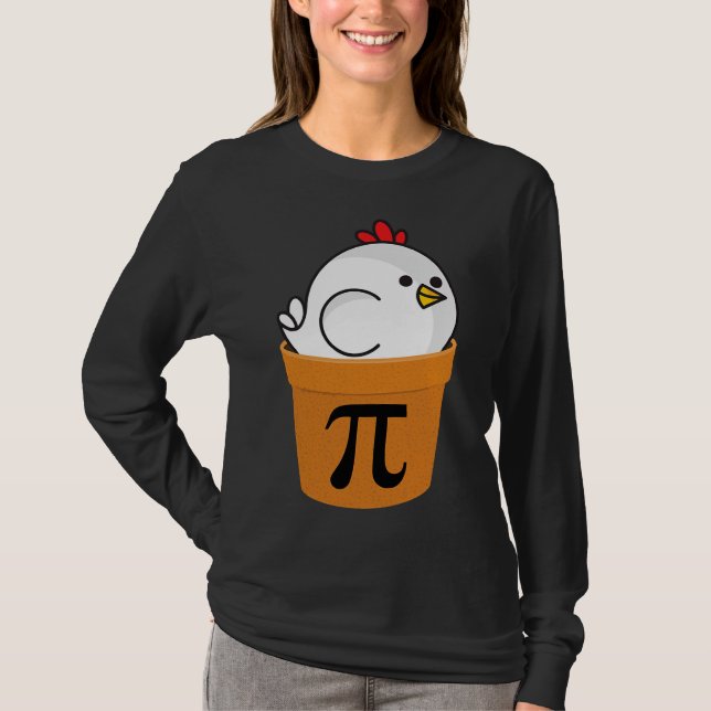 Cute Chicken in the pot   T-Shirt (Front)