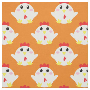 Cute Chicken Kids Farm Bird Cartoon Fabric