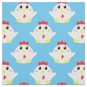 Cute Chicken Kids Farm Bird Cartoon Fabric