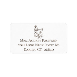 Cute Chicken Lover Farm Crazy Chicken Lady Farmer Label