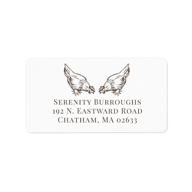 Cute Chicken Lover Farm Crazy Chicken Lady Farmer Label (Front)