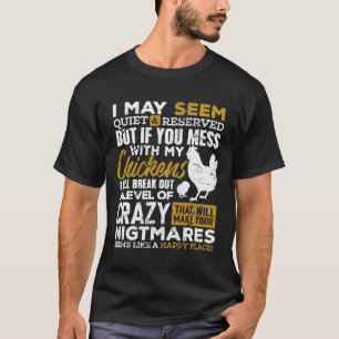 Cute Chicken Lover Farmer   T-Shirt