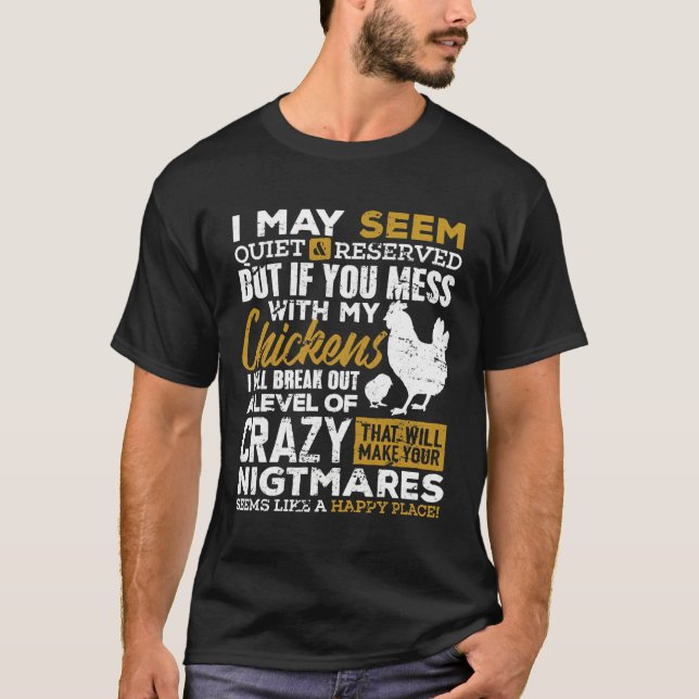 Cute Chicken Lover Farmer   T-Shirt (Front)