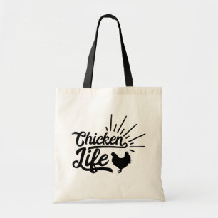 Cute Chicken Lover Gift Farm Funny Rooster Farmer Tote Bag