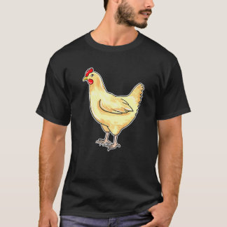 Cute Chicken Lover Illustration Chickens Love Farm T-Shirt