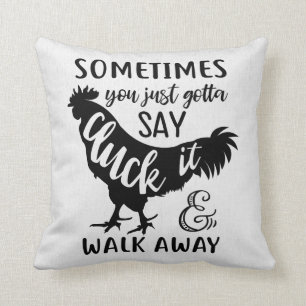 Cute Chicken Lover Sarcastic Farm Farmer Rooster Cushion