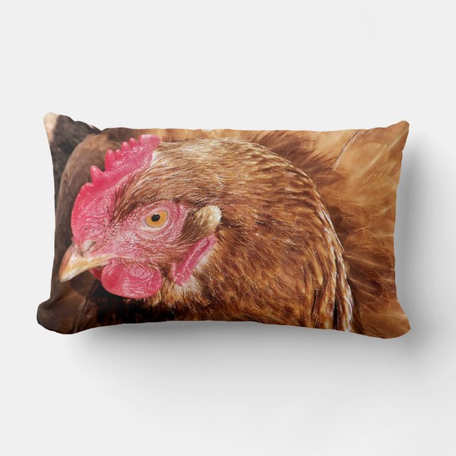 CUTE CHICKEN    LUMBAR CUSHION (Front)