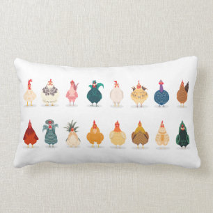 Cute Chicken Lumbar Cushion