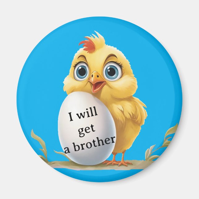 Cute chicken magnet (Front)