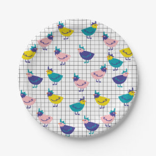 Cute Chicken Paper Plates
