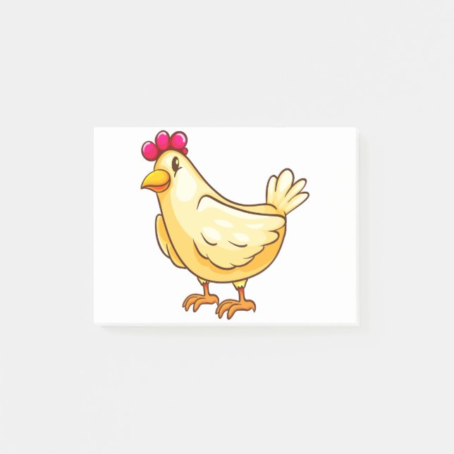 Cute chicken post-it notes (Front)