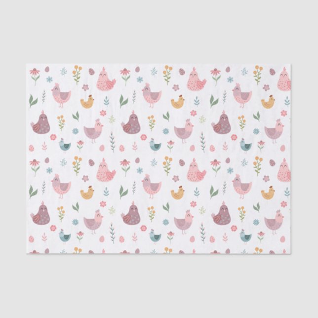 Cute Chicken Tissue Paper (Front)