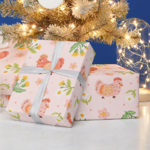 Cute Chicken Wrapping Paper