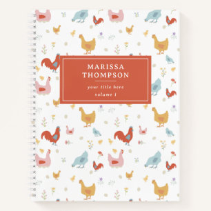 Cute Chickens Hens and Baby Chicks Journal