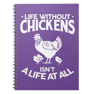 Cute Chickens Lover Farmer Farm Chicken Country Notebook