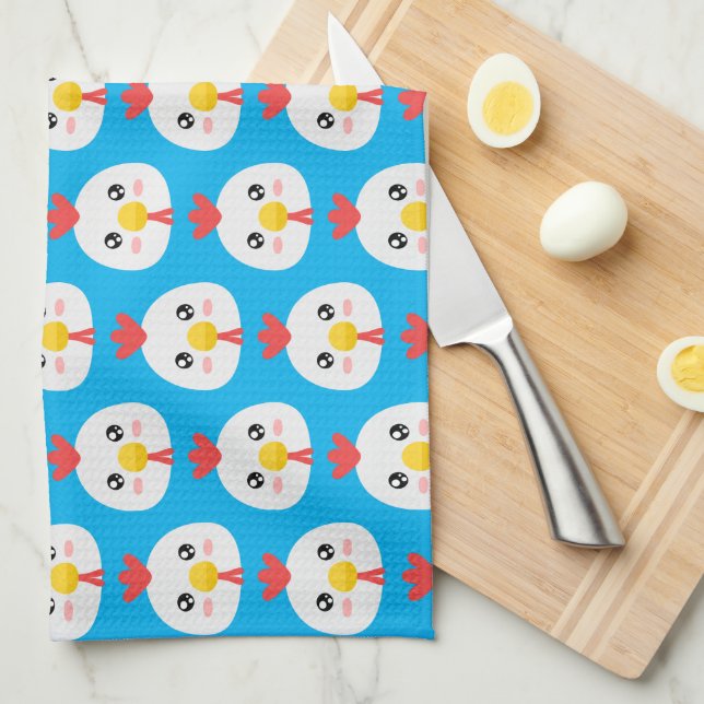 Cute Chickens Tea Towel (Quarter Fold)