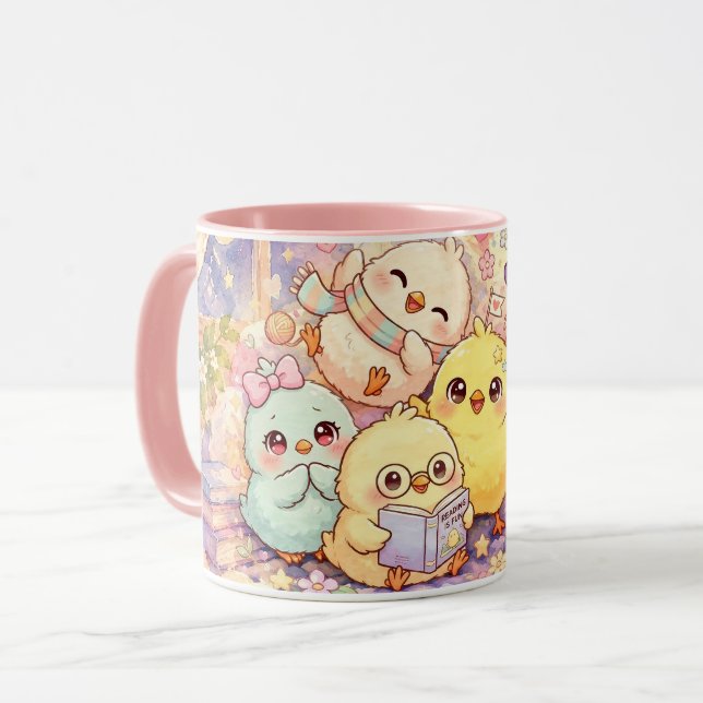 Cute Chicks Friends Mug (Front Left)