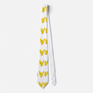 cute chicks mens neck tie
