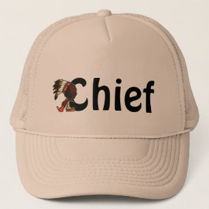 Cute Chief Chiefs Native American Fun Trucker Hats