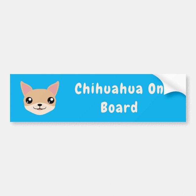 Cute Chihuahua Bumper Sticker (Front)