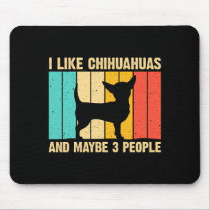 Cute chihuahua design for women kids men pet puppy mouse pad