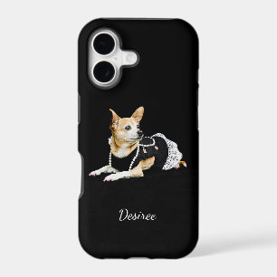 Cute Chihuahua Dog Tan Brown Black Elegant