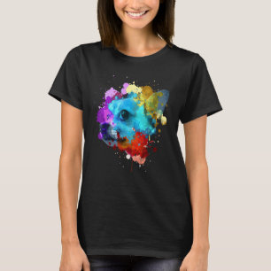Cute Chihuahua For Men Women Watercolor Face Dog L T-Shirt