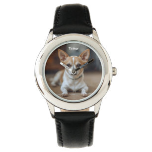 Cute Chihuahua Kid's Personalised Watch