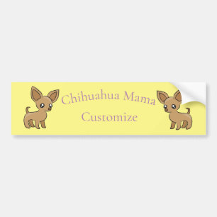 Cute Chihuahua Mama Art Thunder_Cove Bumper Sticker