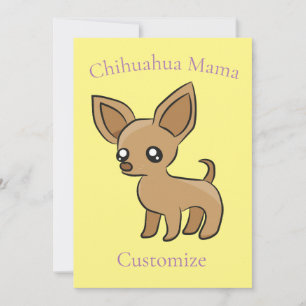 Cute Chihuahua Mama Art Thunder_Cove Invitation