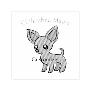 Cute Chihuahua Mama Art Thunder_Cove Self-inking Stamp