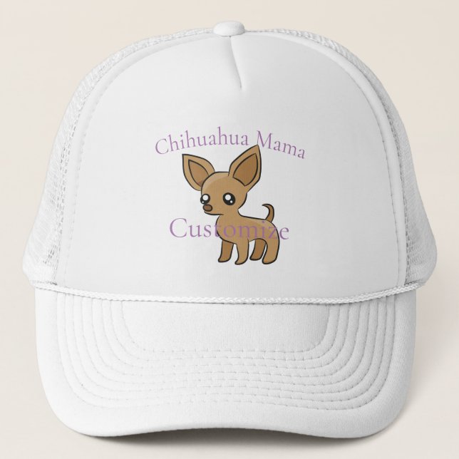 Cute Chihuahua Mama Art Thunder_Cove Trucker Hat (Front)