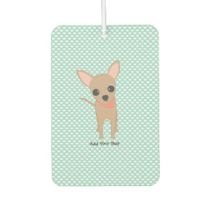 Cute Chihuahua Personalised Car Air Freshener