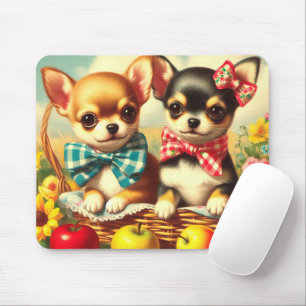 Cute Chihuahua Puppies Mouse Pad