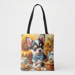 Cute Chihuahua Puppy Tote Bag
