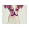 Cute Chihuahua With Purple Funny Moustache