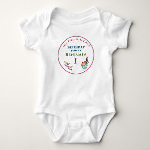Cute Child Baby 1st Birthday Party Personalise Bodysuit