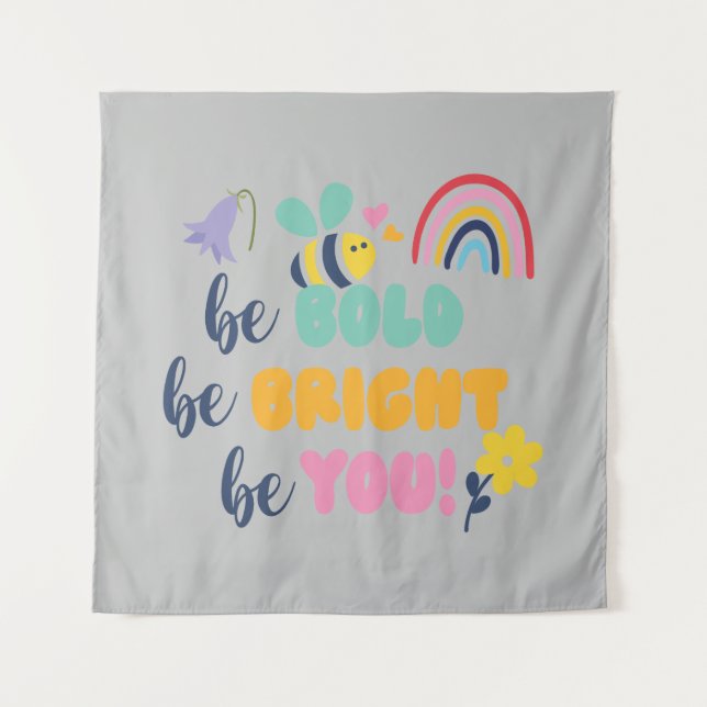 Cute Child Quotes Merchandise Tapestry (Front)