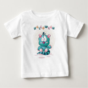 Cute Childish Halloween Monster Toddler  Baby T-Shirt